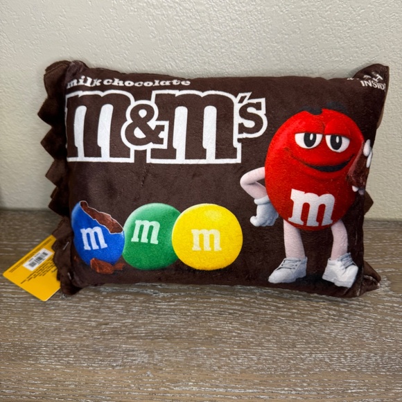 M&M’s Candy Bag Wrapper Pillow With Removable Pieces. Plush Toy 18” - Picture 2 of 2